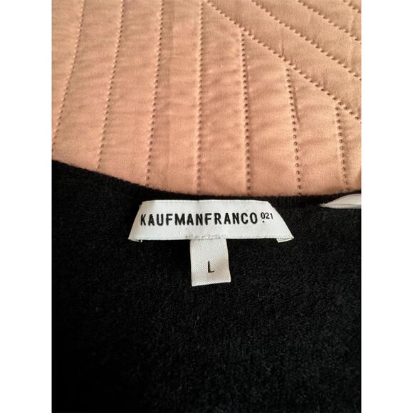 Kaufman Franco Black Cashmere Sweater SZ L Made in USA NWOT - Picture 5 of 7